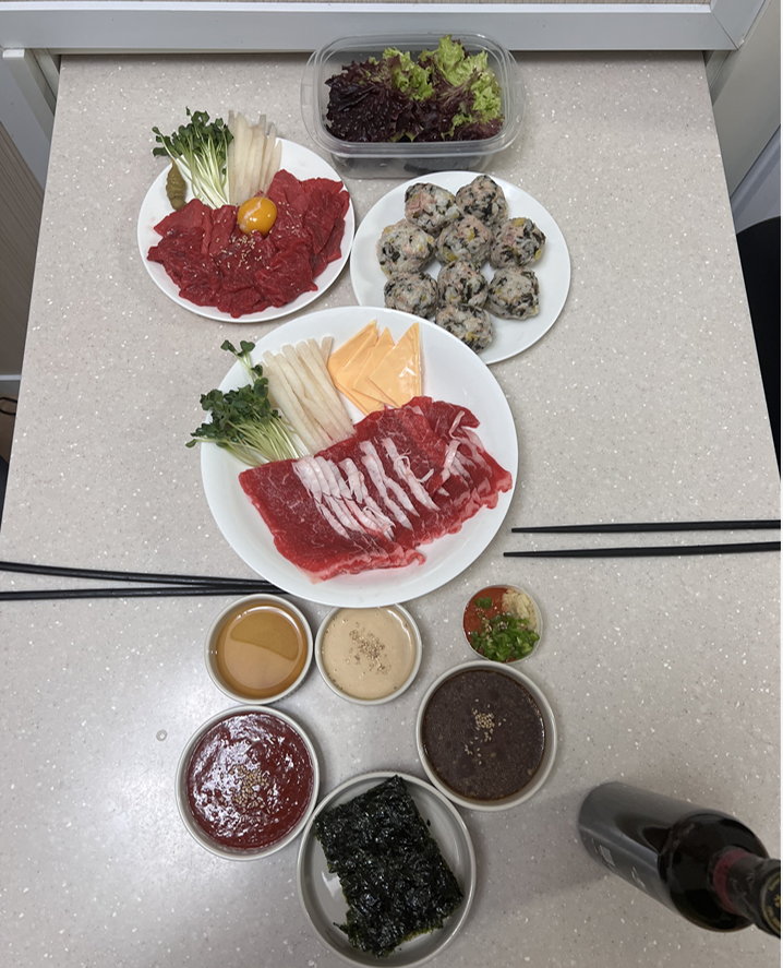  [집밥] 한우 육사시미 & 한우 생 차돌박이