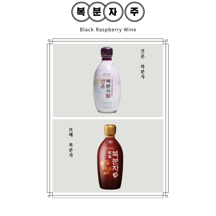  복분자주 추천🏻 선운 복분자 vs 보해 복분자 비교 내돈내산 후기