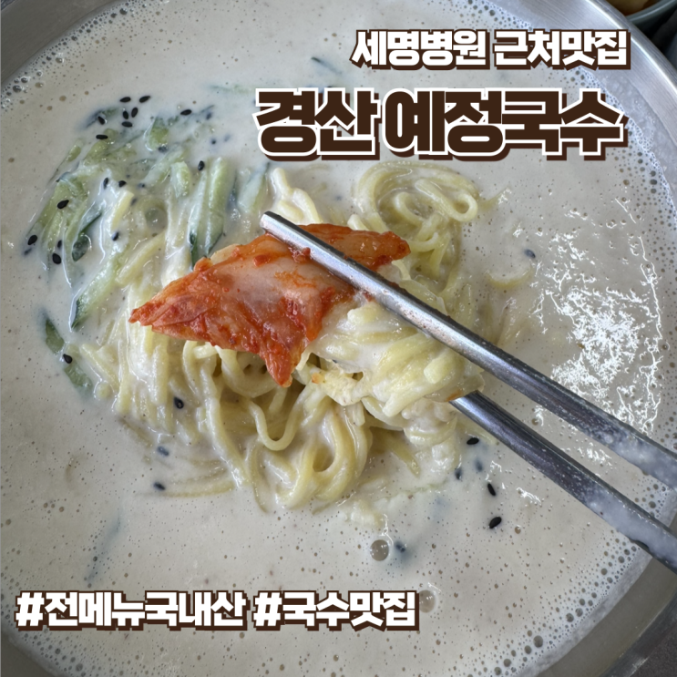 집밥 먹고 싶을 땐 예정국수 / 경산 국수 맛집