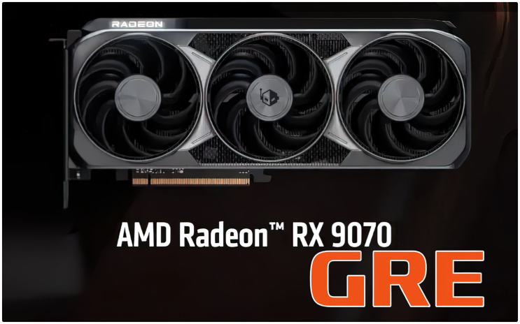  AMD 라데온 RX 9070GRE 그래픽 카드 준비