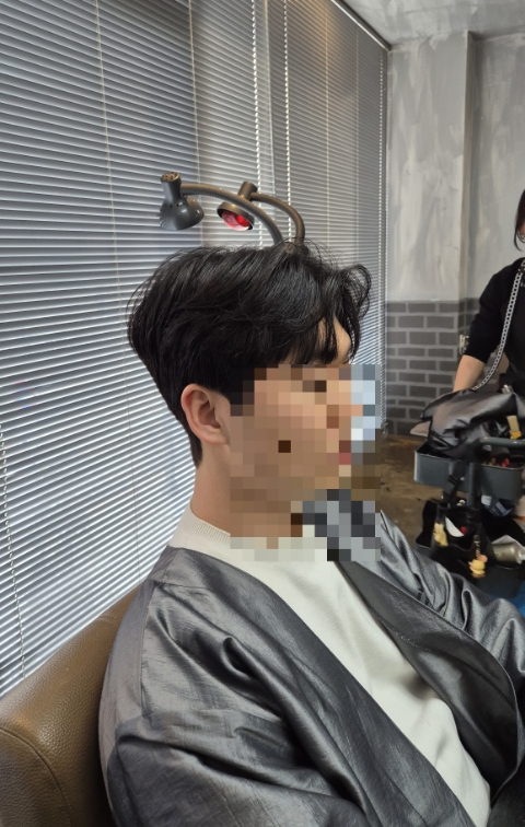  부천 바버샵 언라이크아더스 맨즈헤어 깔끔한 남자 다운펌까지 해봄