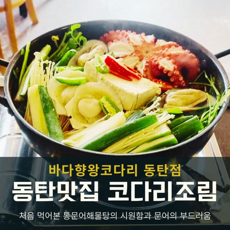 동탄맛집 바다향 왕코다리 대신 통문어해물탕