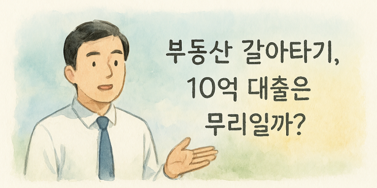  부동산 갈아타기, 지금이 적기일까? 대출 10억 vs 신중한 선택, 당신의 결정은?
