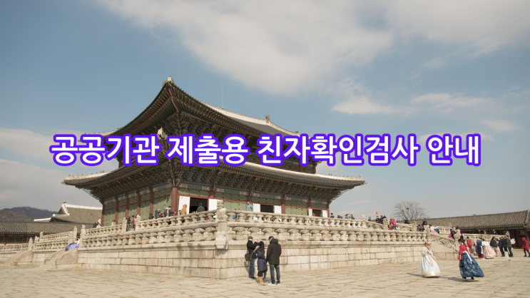  [서울] 공공기관 제출용 친자확인검사 안내