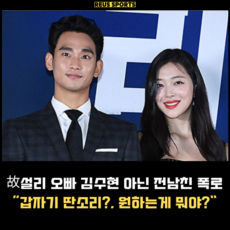 故설리 오빠 김수현 저격 하다가 갑자기 전남친 피오 폭로? "뭘 원하는거야"