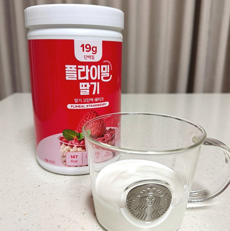  맛있는단백질쉐이크 추천 속세의 딸기라떼, 딸기요거트맛 :: 플라이밀단백질쉐이크딸기맛