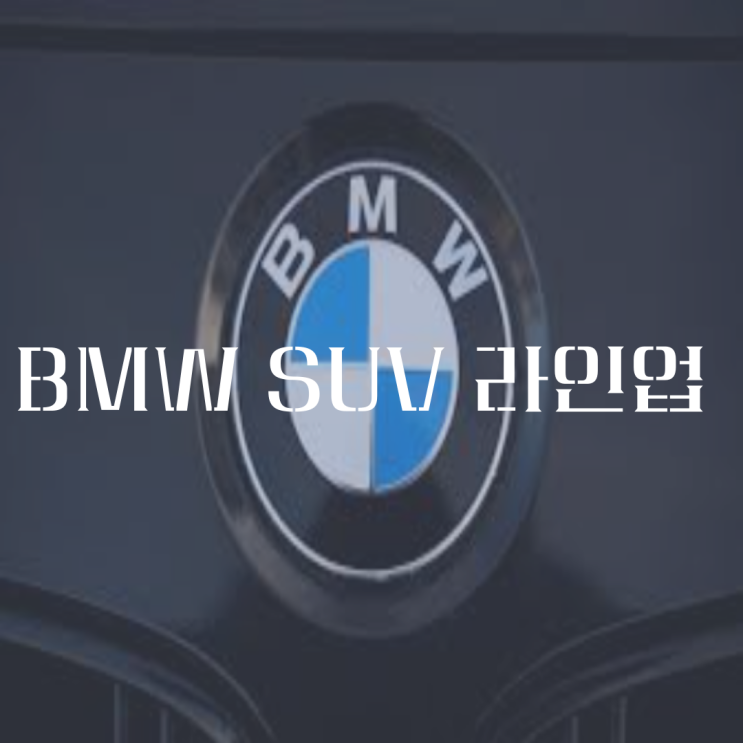  BMW SUV 라인업 나에게 맞는 모델은??