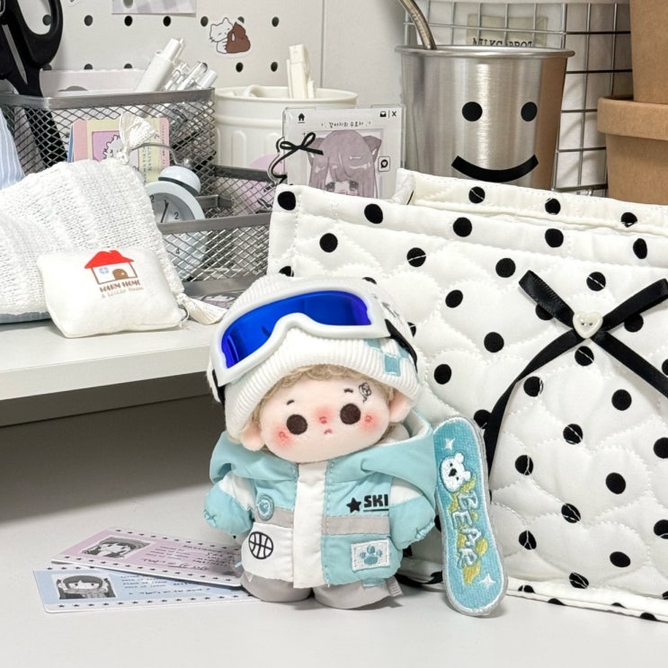  10cm 귀여운 스키복 세트 인형옷 아이돌인형옷