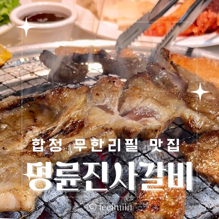  합정 홍대 명륜진사갈비 고기 종류와 주차 정보