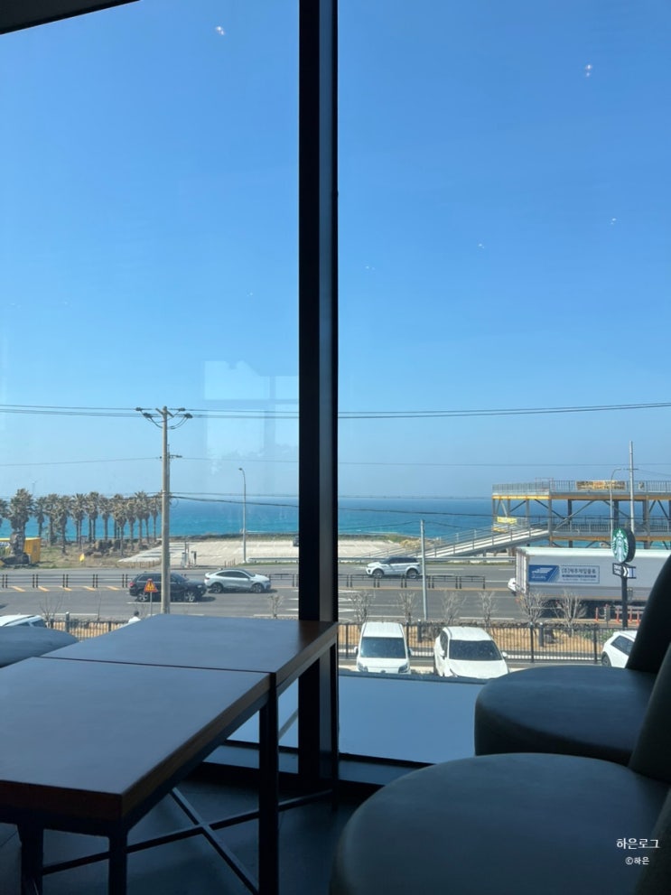  제주 애월 오션뷰 스타벅스 루프탑 제주한담해변DT점