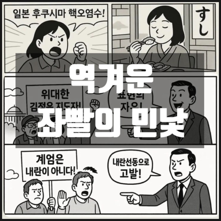 내로남불 좌빨의 역겨운 민낯 내로남불 좌빨의 역겨운 민낯