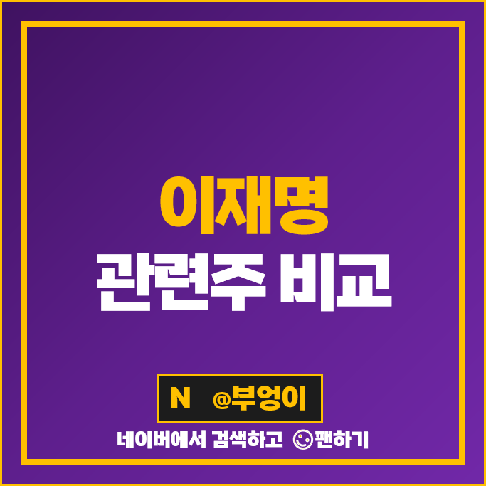 이재명 관련주 PER PBR 영업이익 주식 수익률 시가총액 순위 이재명 관련주 PER PBR 영업이익 주식 수익률 시가총액 순위