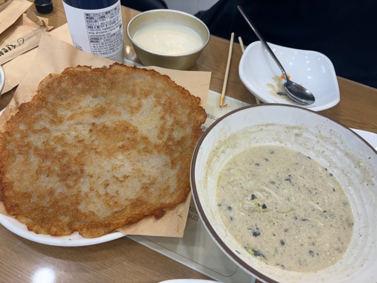  강원도 속초 중앙시장 맛집 신토불이 감자옹심이 감자전 웨이팅