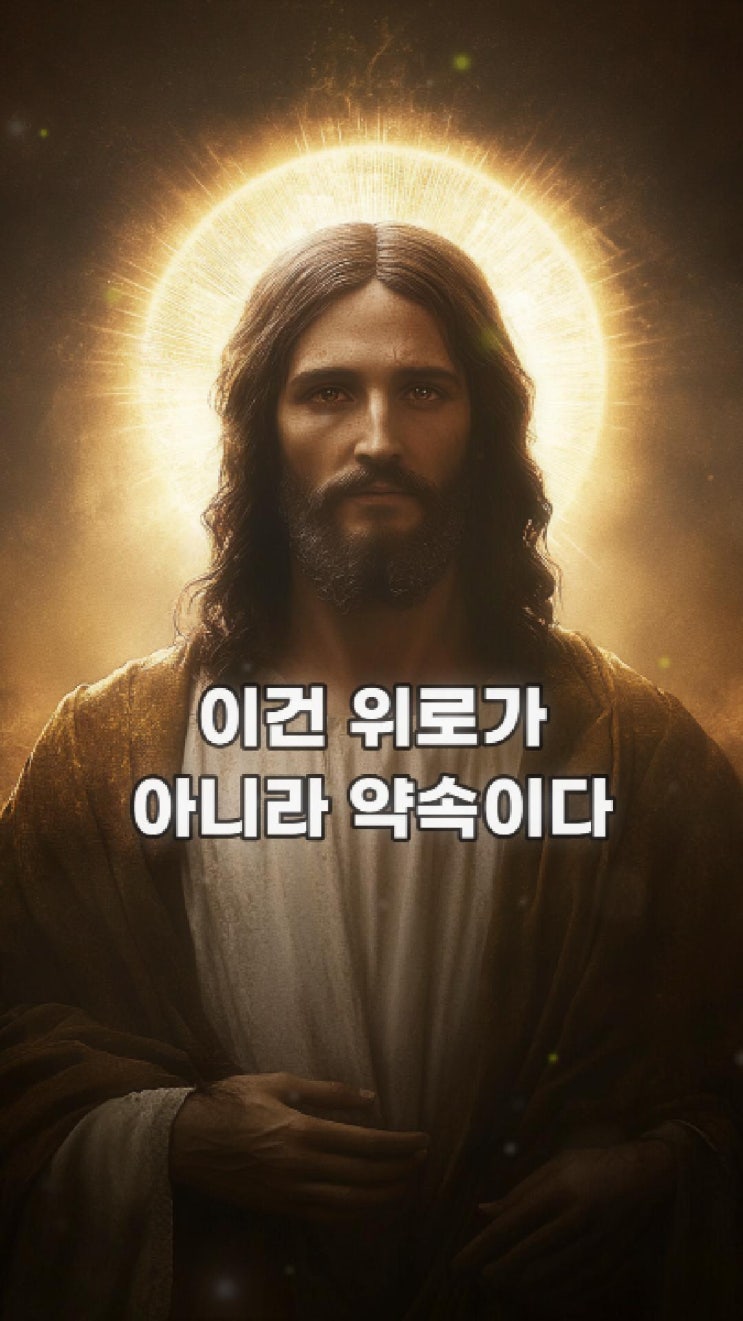  예수님의 메시지: 이건 위로가 아니라 약속이다  예수님 마음️