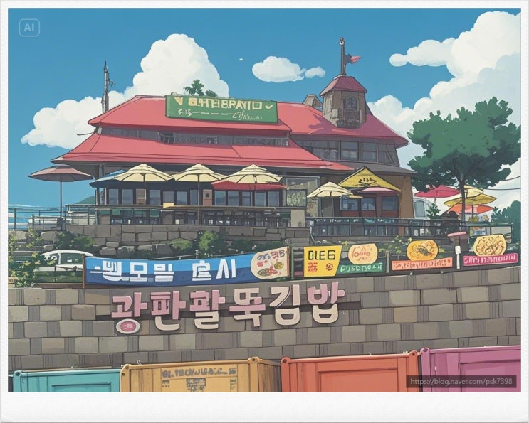  영종도 인스파이어주변 맛집 공항뷰 광판팔뚝김밥 인천공항점