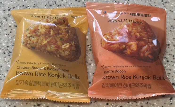  마켓컬리 다이어트템 추천 현미곤약주먹밥 닭가슴살블랙페퍼,김치베이컨