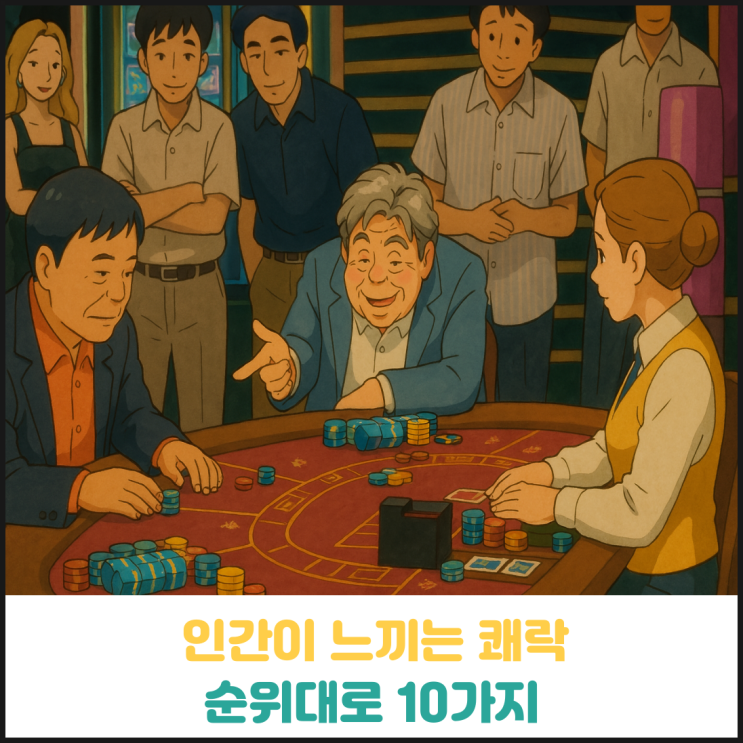 인간이 느끼는 쾌락 크기 순위 (TOP 10) 인간이 느끼는 쾌락 크기 순위 (TOP 10)