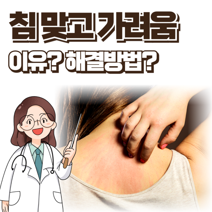  침맞고 가려움 부음 괜찮은 건가요? 해결 방법