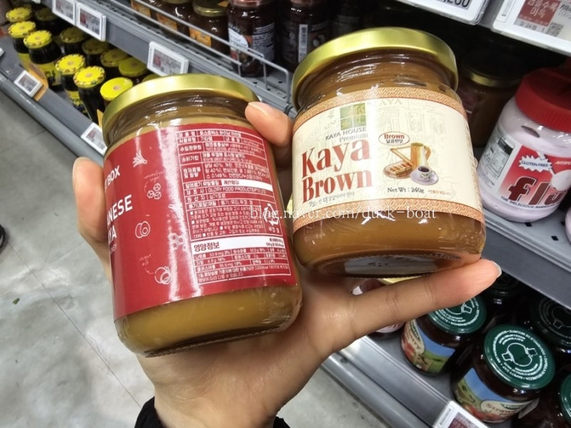 토스트박스 카야잼, 카야하우스 카야잼, 카야잼 할인, 카야잼 종류 브라운 그린 차이, 칼로리....