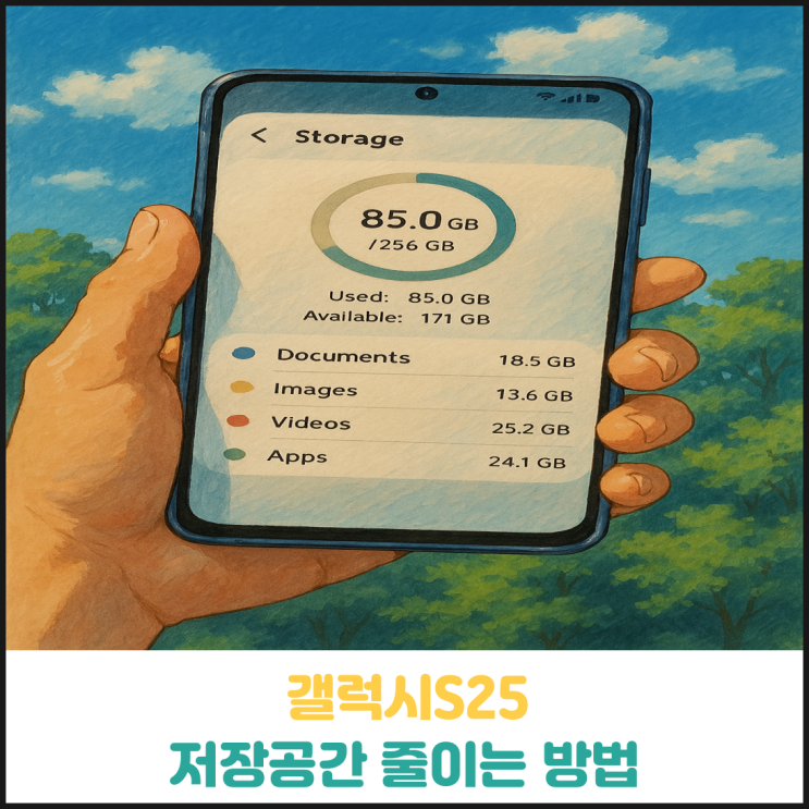 갤럭시S25 저장공간 줄이는 방법 갤럭시S25 저장공간 줄이는 방법