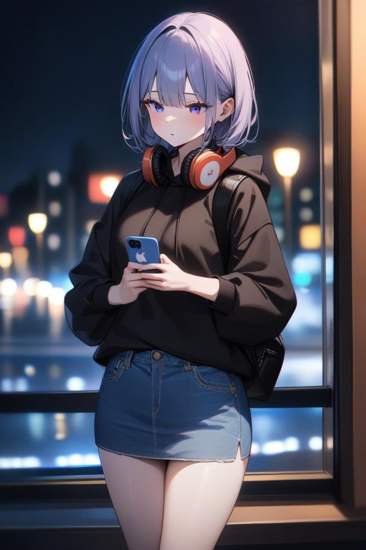  대학생 소녀 일러스트