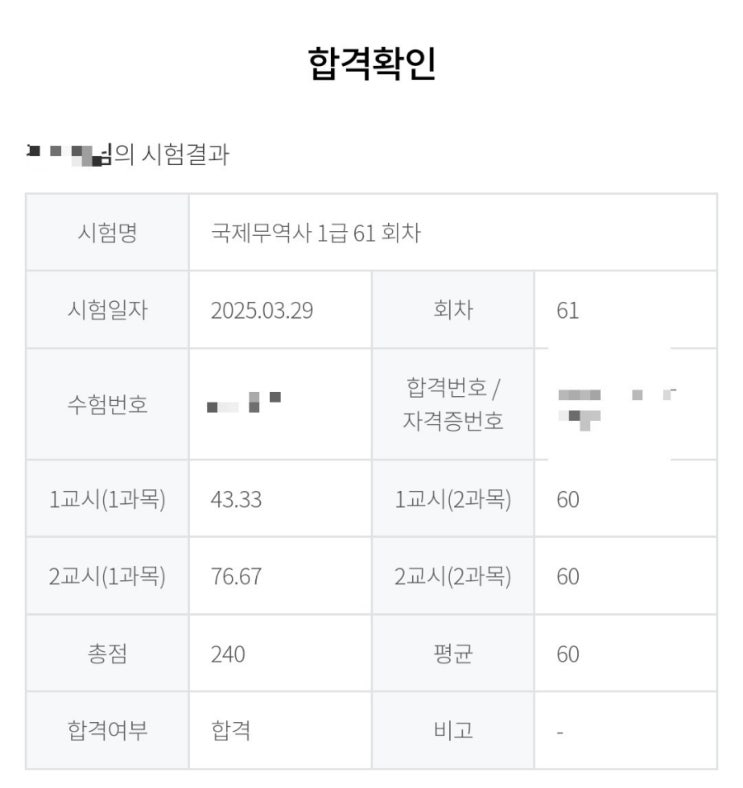  직짱인 퇴근 후 공부, 국무사 합격해따