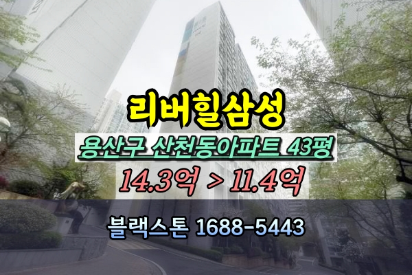  리버힐삼성 경매 43평 용산구아파트 [2023타경52207]