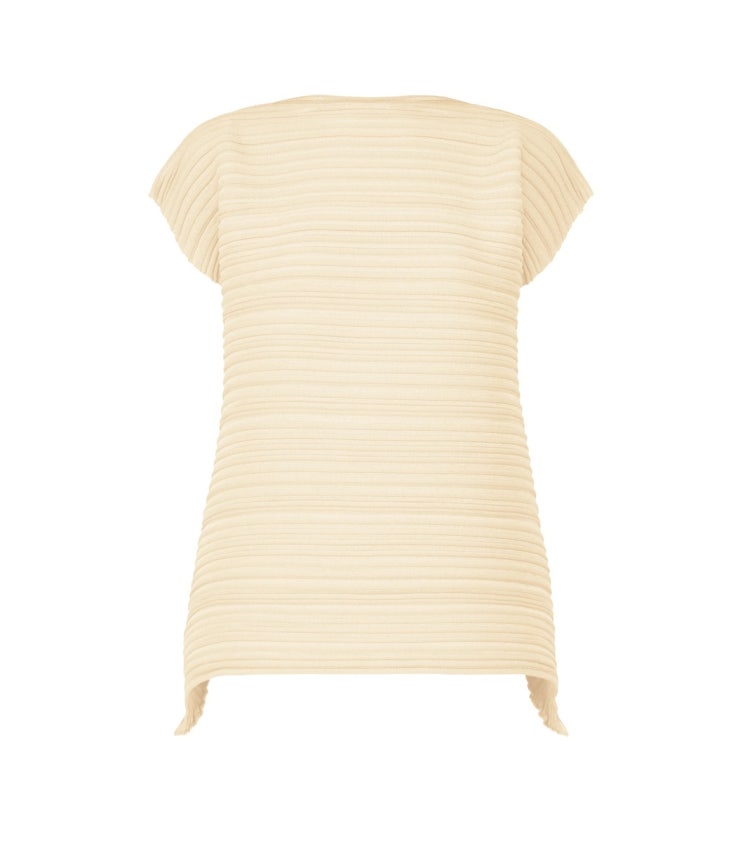  판매완료) 플리츠 플리즈 쉬어 바운스 니트 캡소매 PLEATS PLEASE ISSEY MIYAKE SHEER BOUNCE KNIT KK841