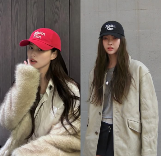  마뗑킴 로고 볼캡 모자 추천 | 차정원, 강혜원, 쯔위 코디