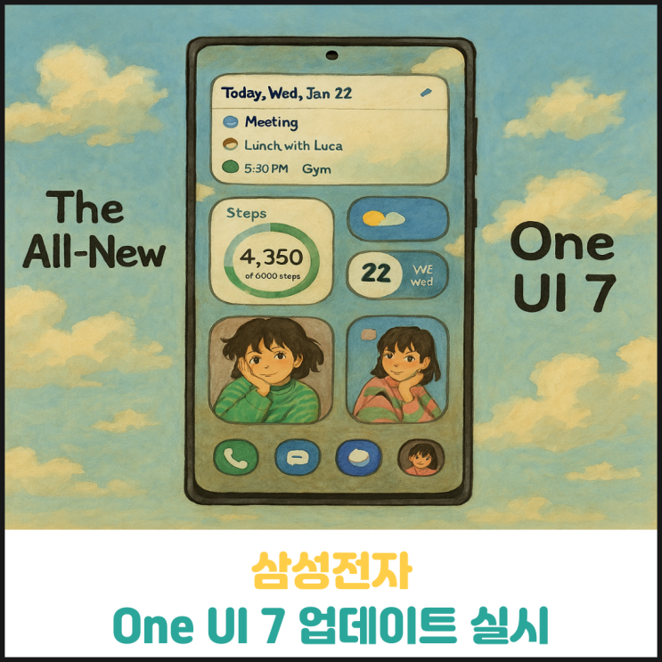 삼성전자 One UI 7 업데이트 실시 삼성전자 One UI 7 업데이트 실시