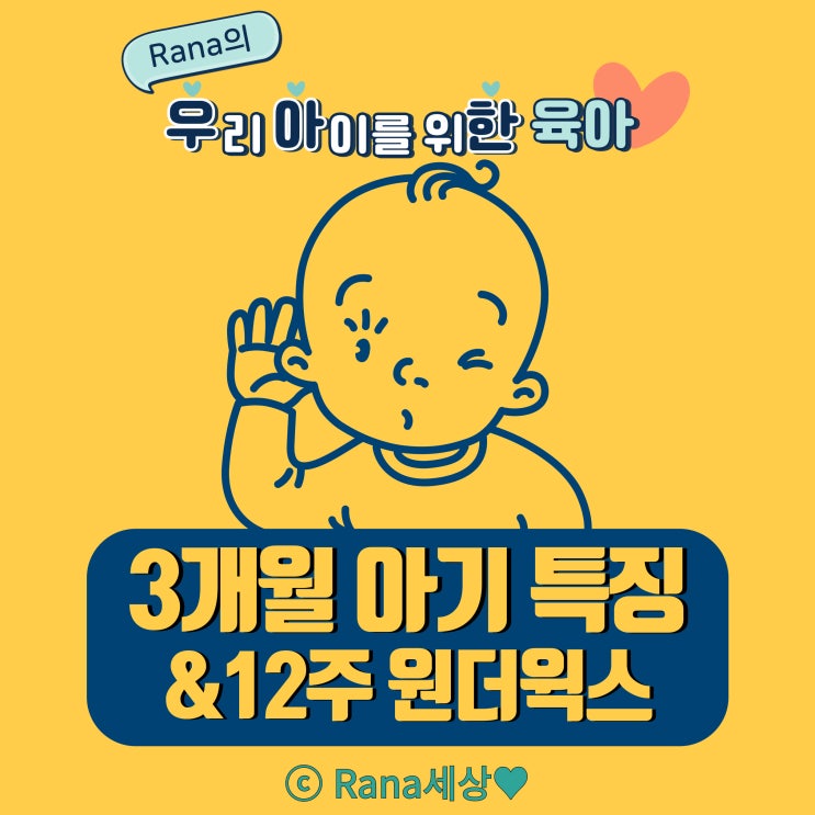  3개월 아기 발달단계 특징, 놀아주기, 12주 원더윅스