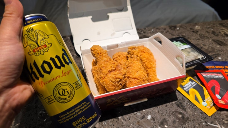  오창호수공원 비비큐 1인분 메뉴 황금올리브치킨 청주 시내 번화가 가볼만한곳