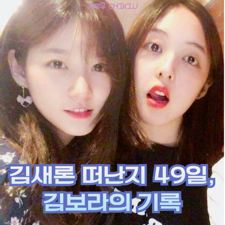 김새론 김보라 절친의 이별, 그날의 기록