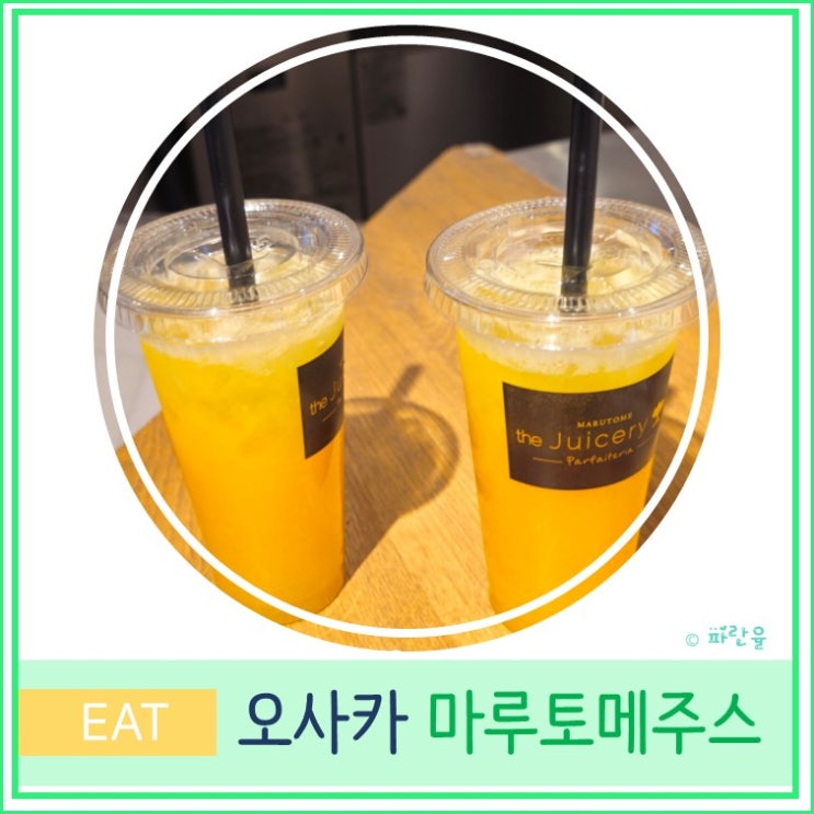  오사카 자유여행 우메다 현지인 인기 루쿠아 생과일주스 맛집 마루토메 주스