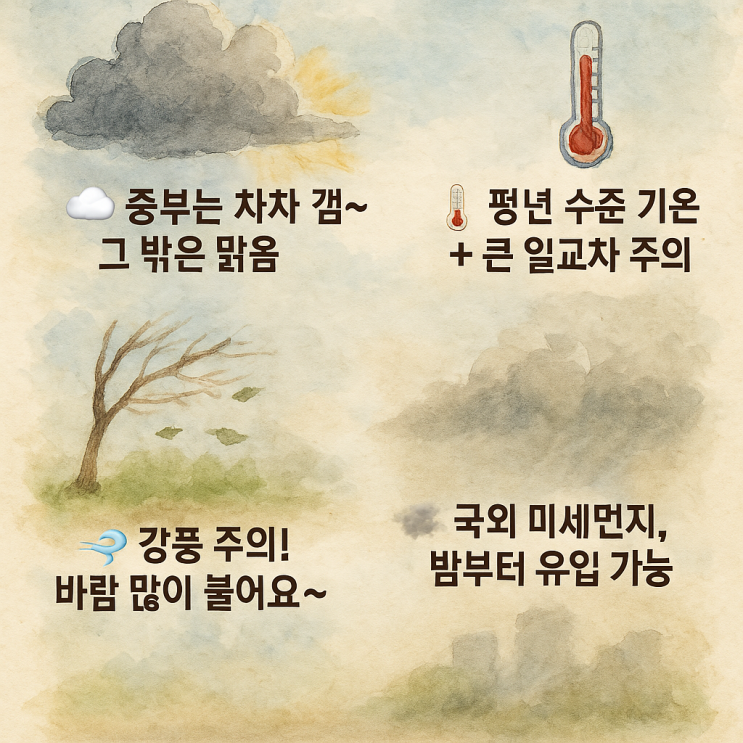  오늘날씨(4월6일,일)