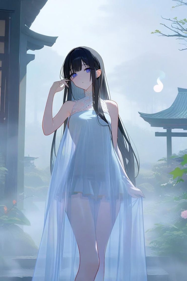  유령 소녀 일러스트