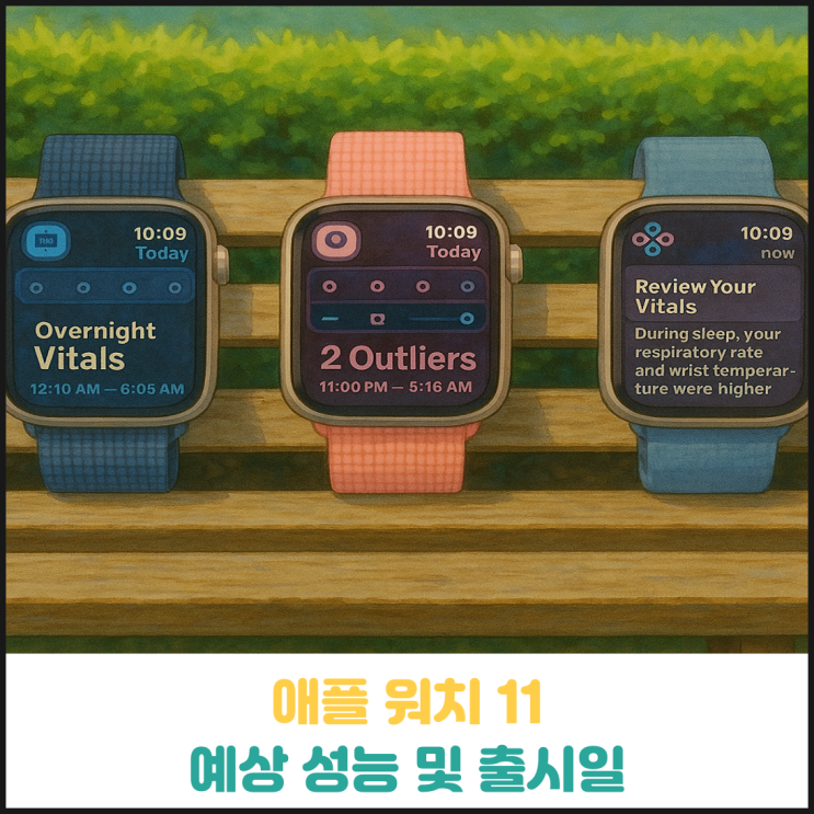 애플 워치 11 예상 성능 및 출시일 애플 워치 11 예상 성능 및 출시일