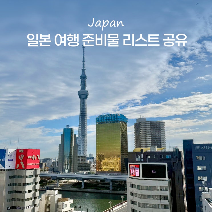  일본 여행 시 준비물 리스트 도쿄 오사카 후쿠오카 전압 돼지코 사용법