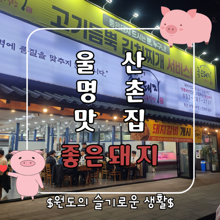  울산 명촌맛집 가성비 좋은 고깃집 좋은돼지 후기