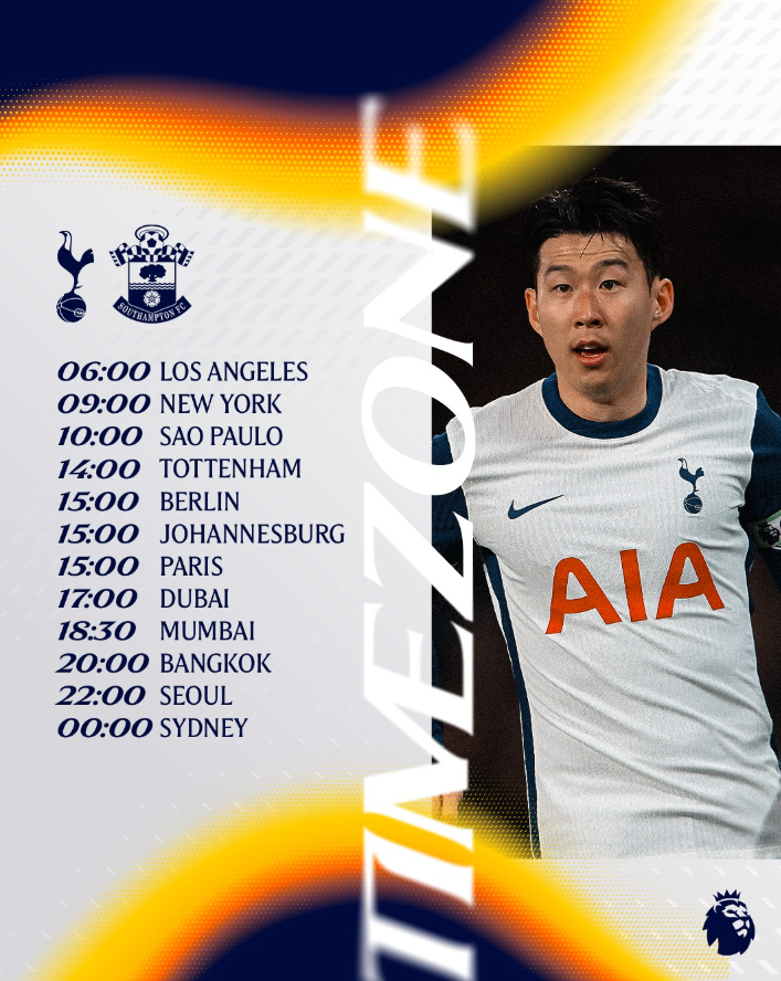 05일 <b>토트넘</b> <b>사우샘프턴</b> 중계 <b>손흥민</b> EPL 축구 <b>경기</b>일정... 