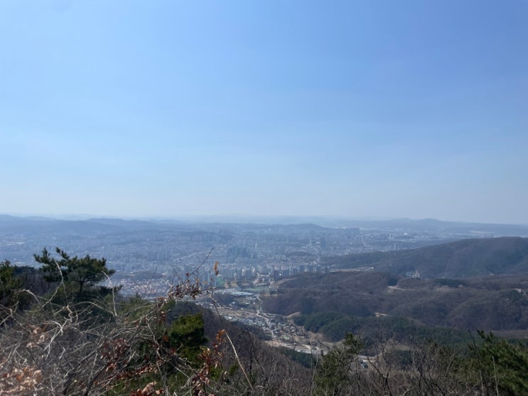  청주 등산코스 낙가산 정상에서 것대산 활공장 정상