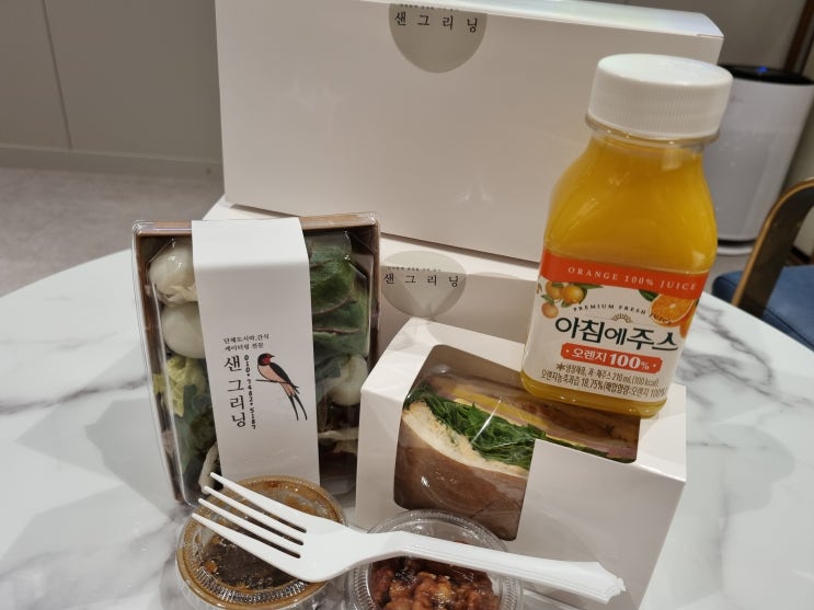  천안도시락 샌그리닝 샐러드 샌드위치세트 재주문 후기