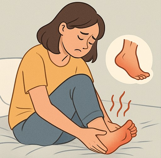  발바닥이 뜨거워요 자꾸 신경 쓰이는데, 이유가 뭘까요?