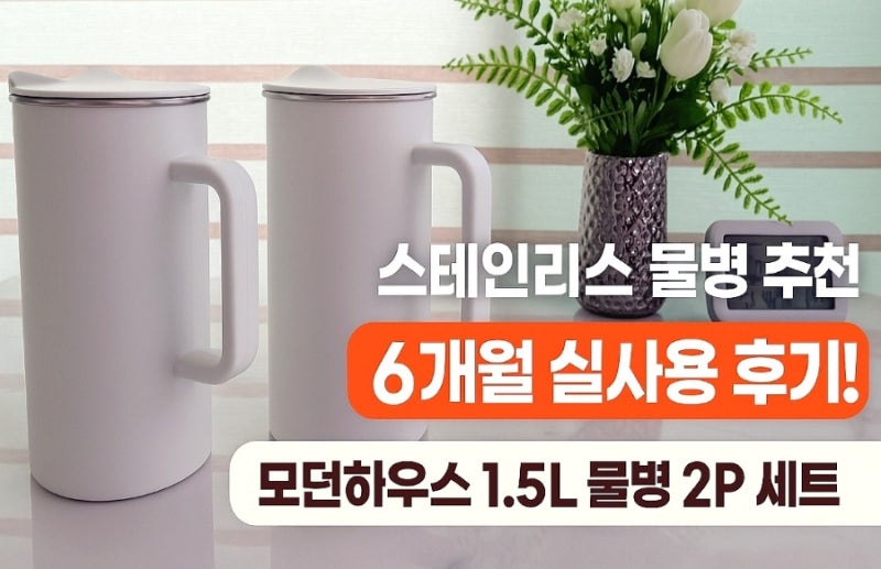 1.5L 대용량 물병 추천/6개월간 매일 쓴 모던하우스 물병 솔직후기
