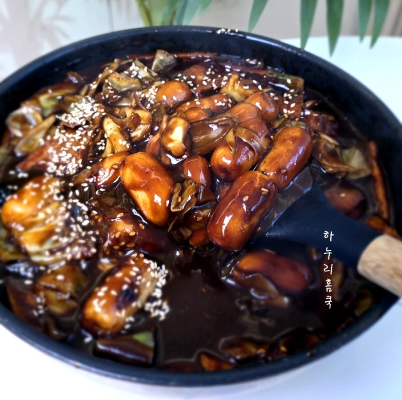 짜장 떡볶이 만드는 법 짜장 가루 떡볶이 레시피 오뚜기 짜장분말 요리