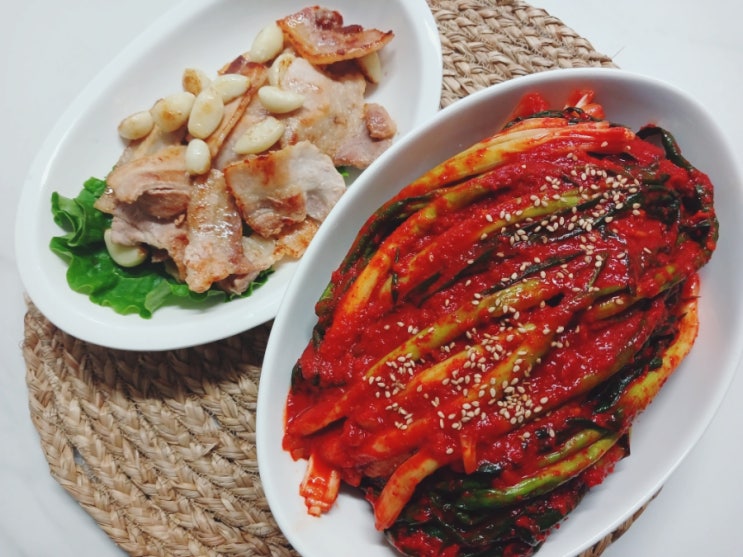  국내산파김치 청원김치 파김치1KG