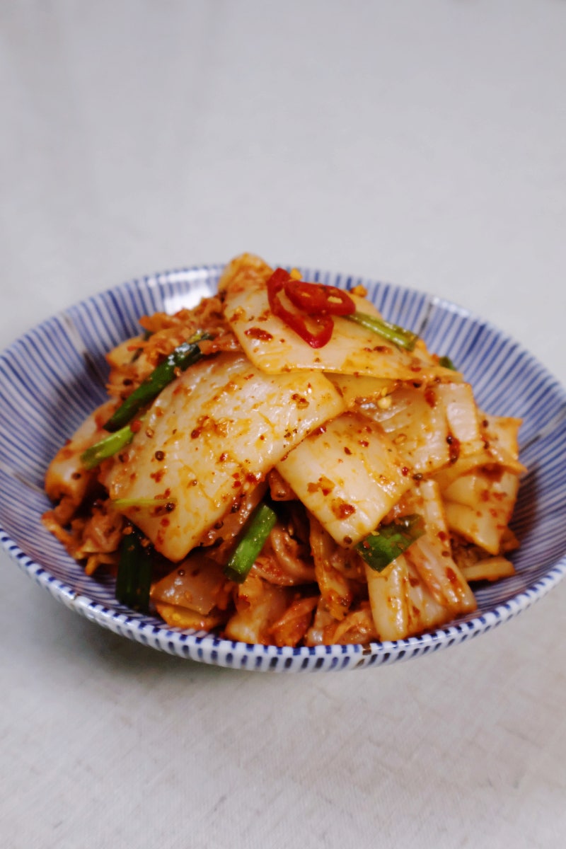 묵은 백김치 양념무침 만들기 묵은김치 맛있게 먹는법 묵은김치무침