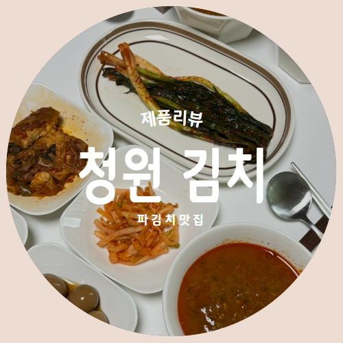  집에서도 간편하게 파김치주문 "청원김치" 제품리뷰