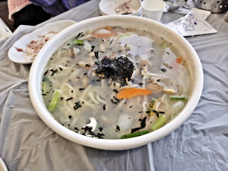  부안격포 갯마을맛집 바지락칼국수