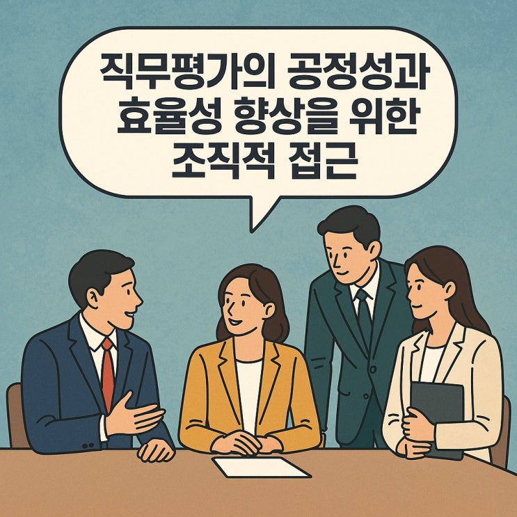  직무평가의 공정성과 효율성 향상을 위한 조직적 접근